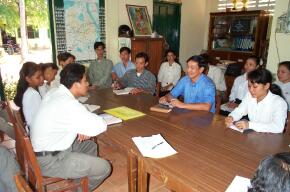 Meeting with the deaf school teachers